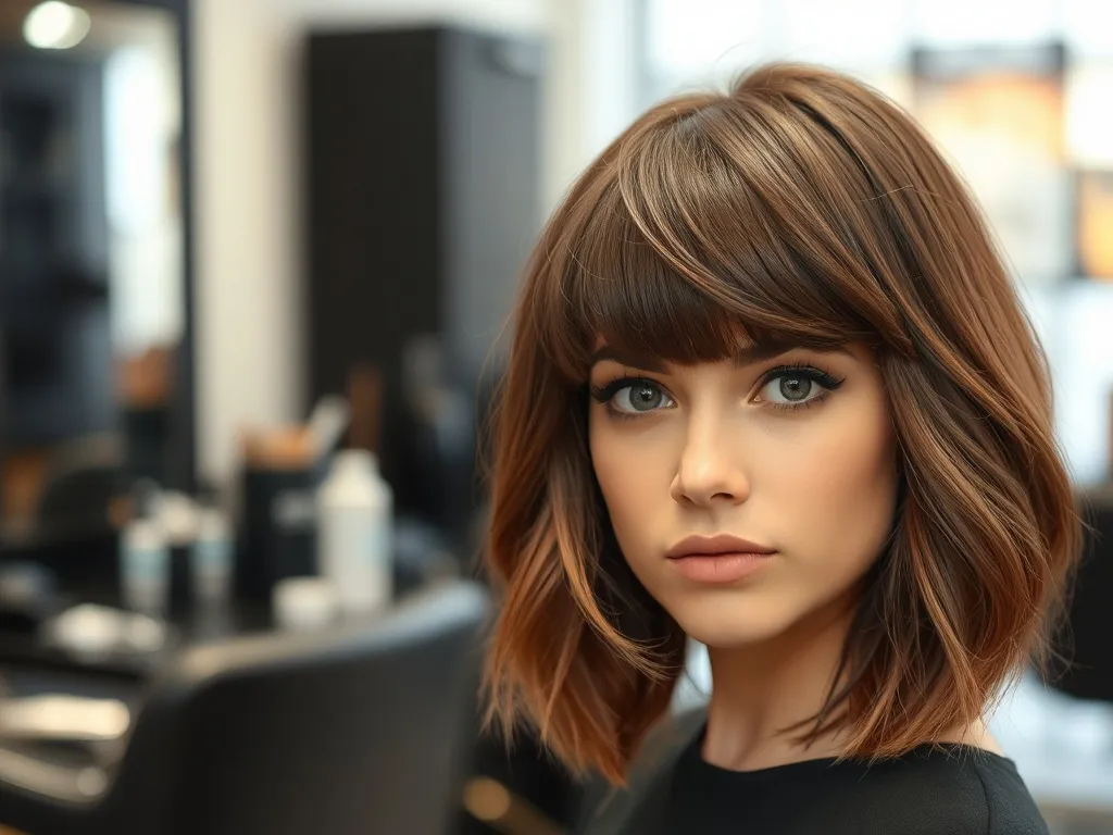 Fryzury na średnie włosy z grzywką – inspiracje na każdą okazję