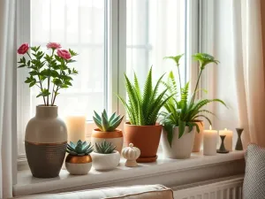 Co na parapet w salonie? Pomysły na stylową aranżację