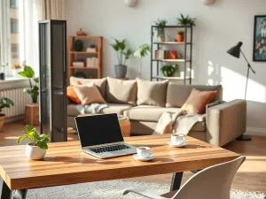 Jak wydzielić biuro w salonie? Praktyczne porady i inspiracje