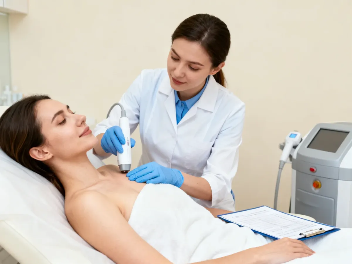 Konsultacja dermatologiczna przed depilacją laserową